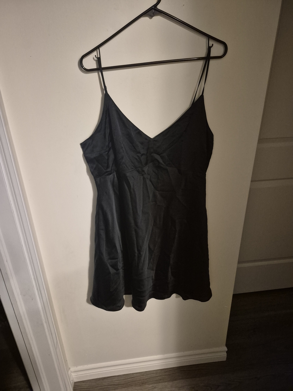 Abercrombie & Fitch Black Satin Camisole Slip